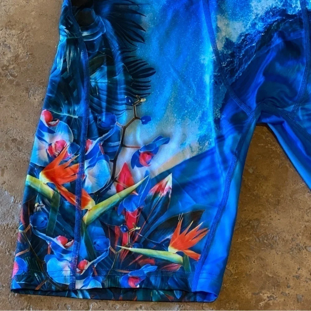 NWT~ETHIKA Men’s Blue Graphic Boxer Underwear Brief Size XL